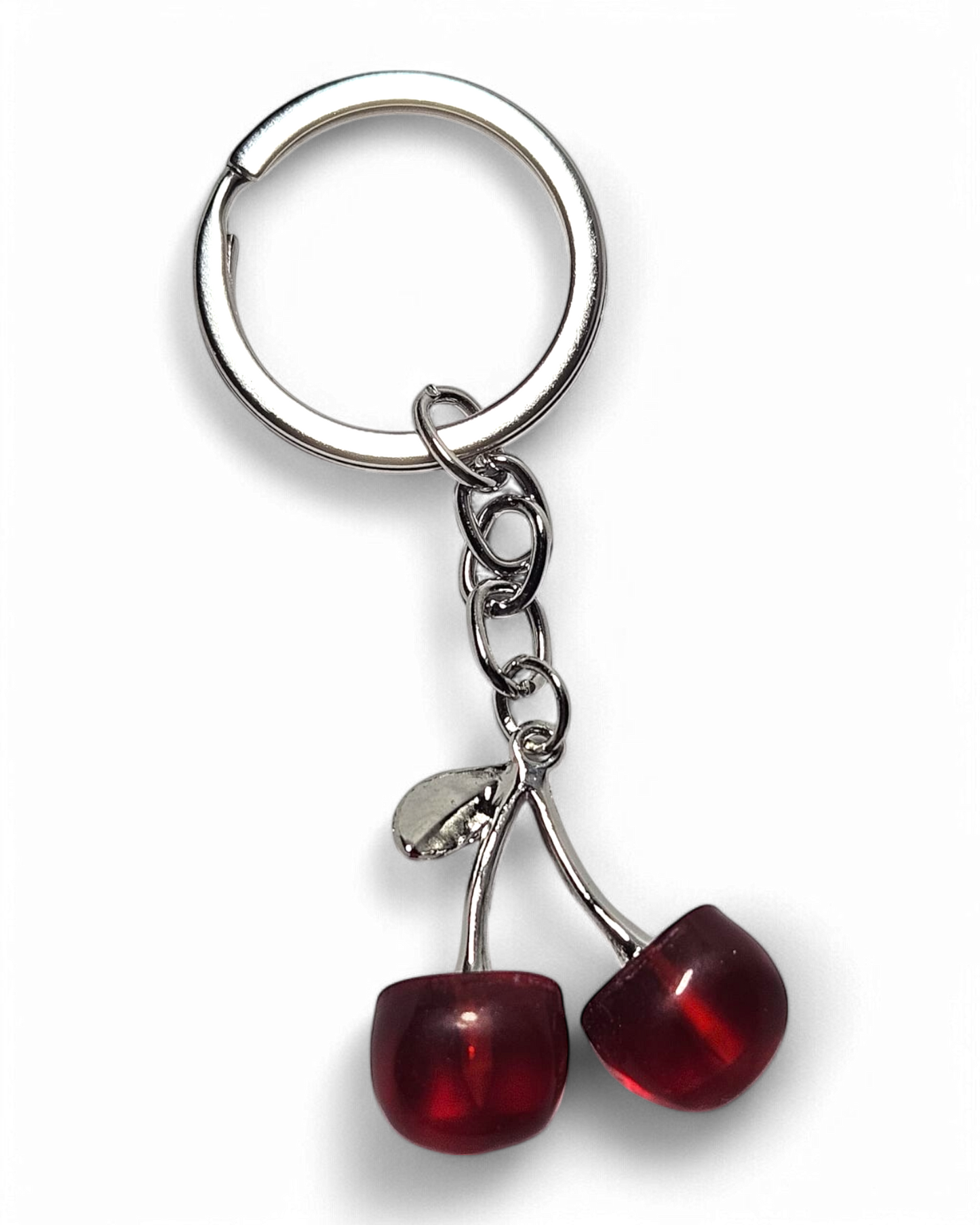 Schlüsselnahänger Cherry silver