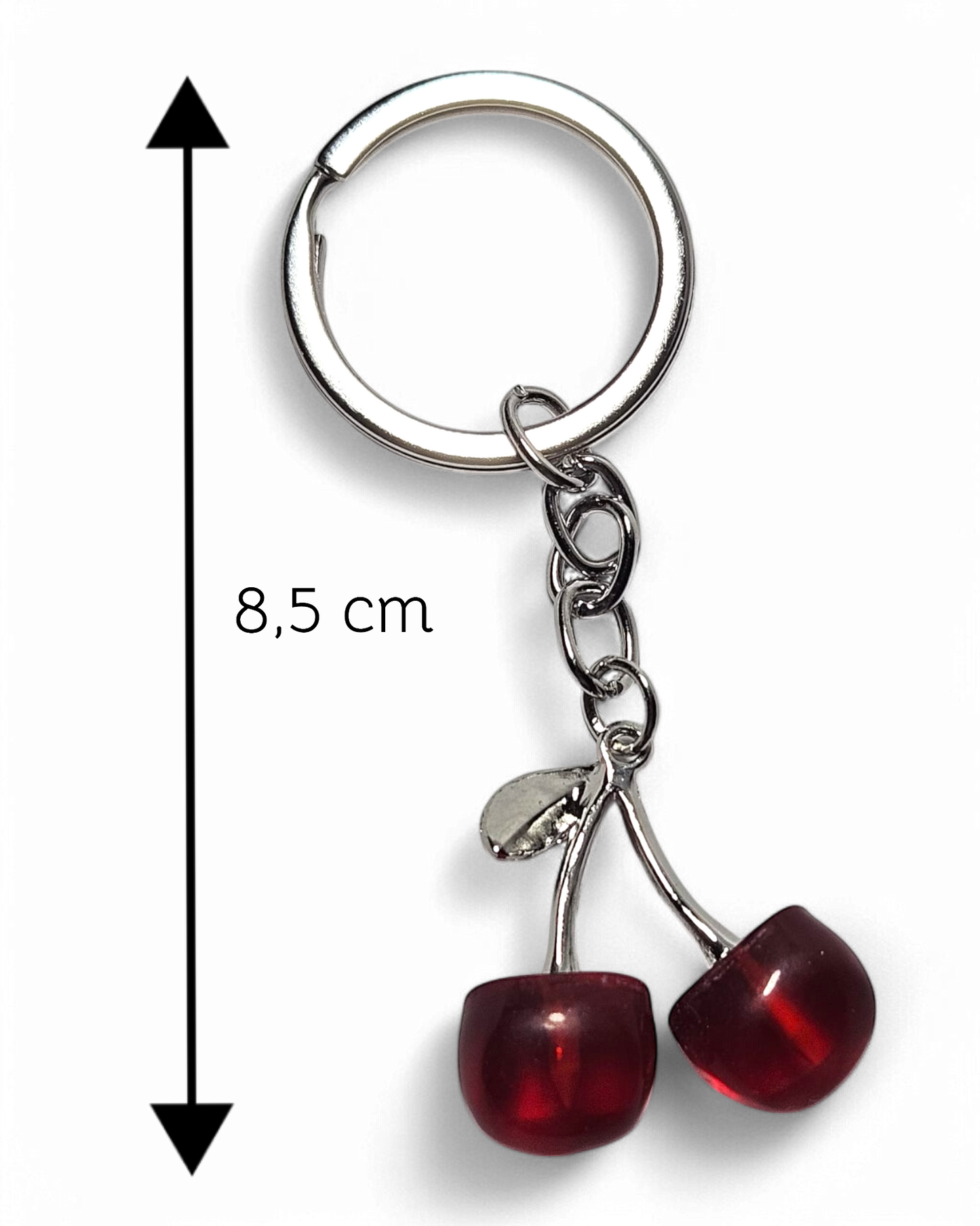 Schlüsselnahänger Cherry silver