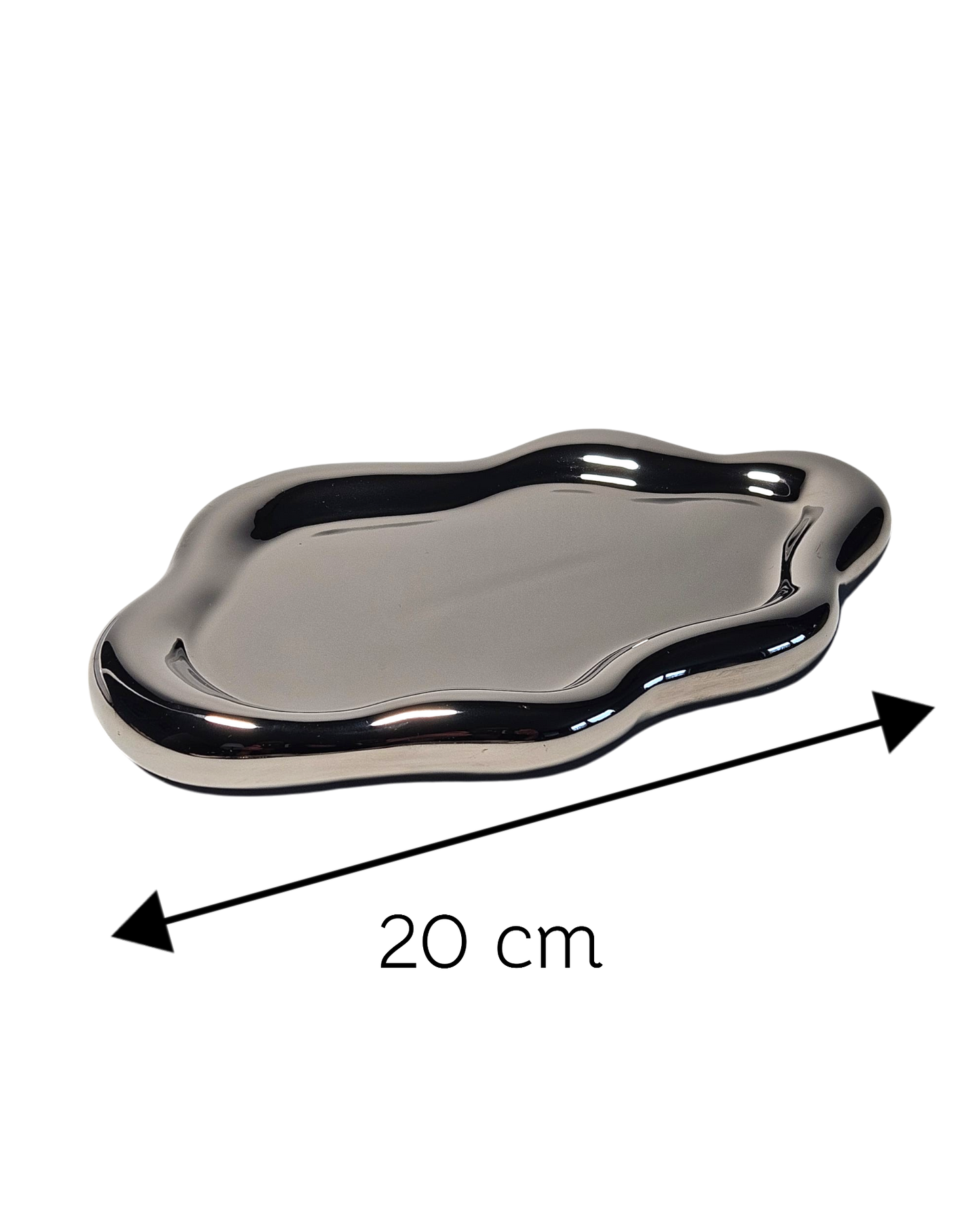Keramikschale Cloud silber