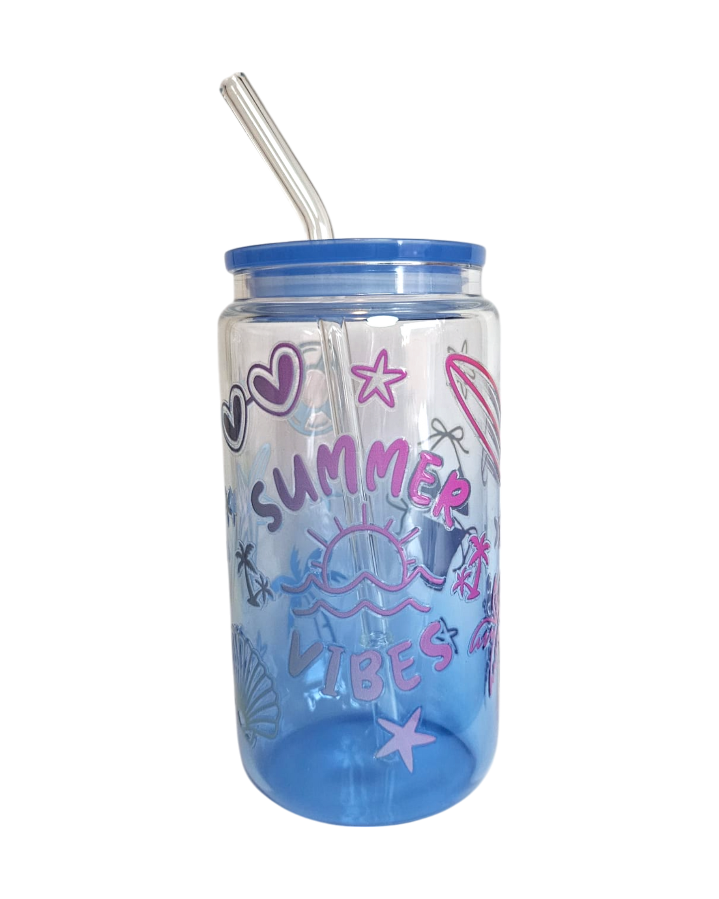 Glastumbler Colorful Summer
