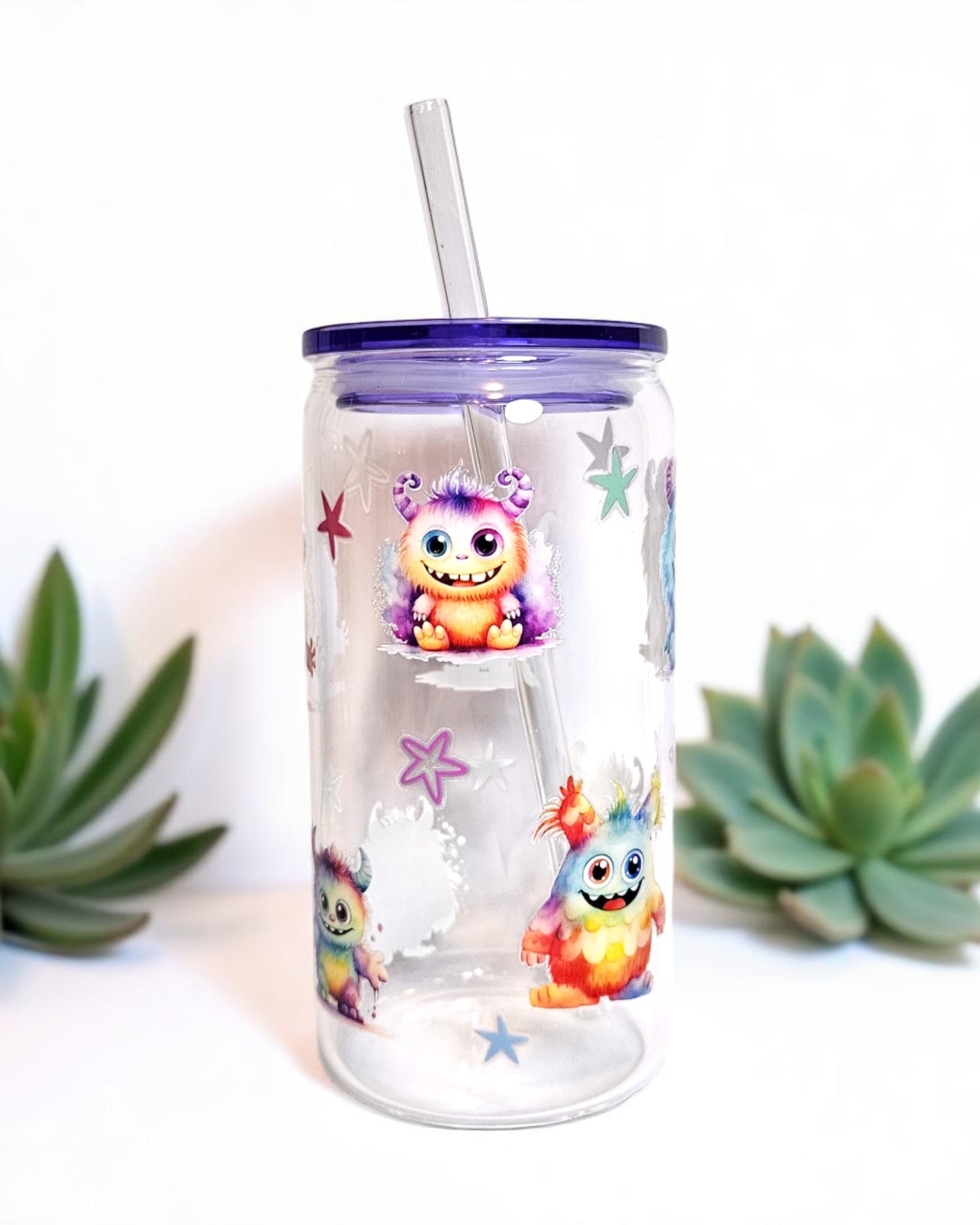 Glastumbler Mini-Monster
