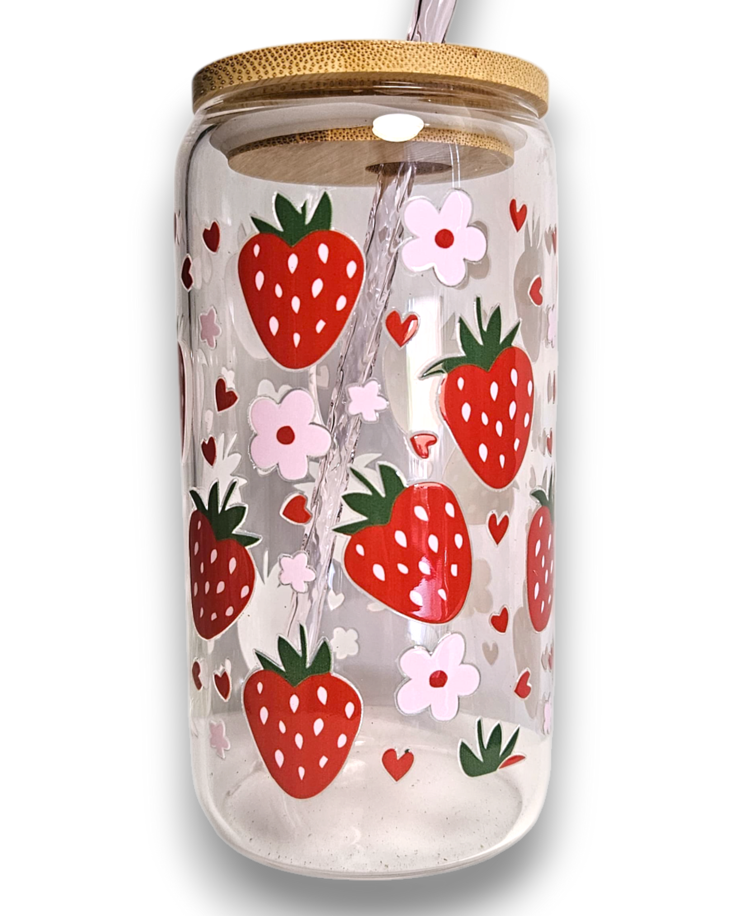 Glastumbler Strawberry