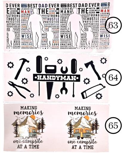 Motive-Mix & Muster - Aufkleber für Live-Cups