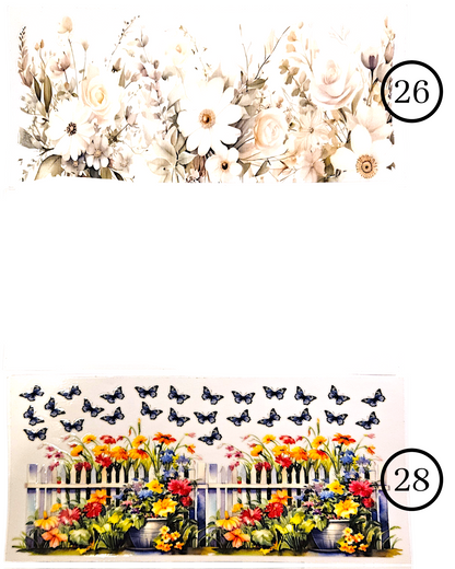 Motive-Schmetterlinge & Blumen