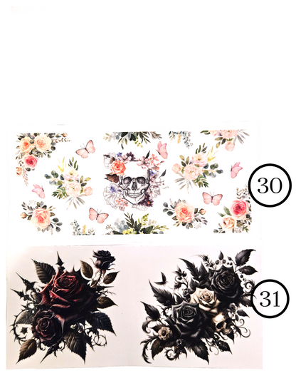 Motive-Schmetterlinge & Blumen