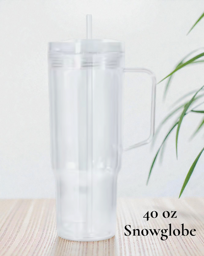 LIVE-CUP Snowglobe Glitzer, Lava, Drip & Beach