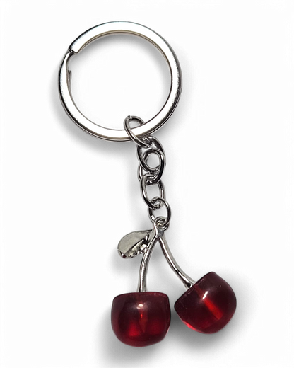 Schlüsselnahänger Cherry silver