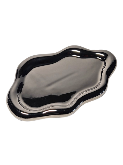 Keramikschale Cloud silber