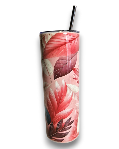 Thermobecher pink Leaf