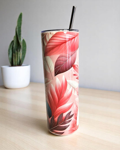 Thermobecher pink Leaf