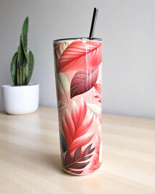 Thermobecher pink Leaf