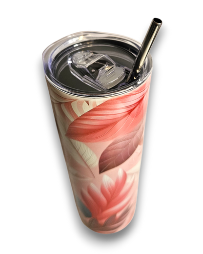 Thermobecher pink Leaf