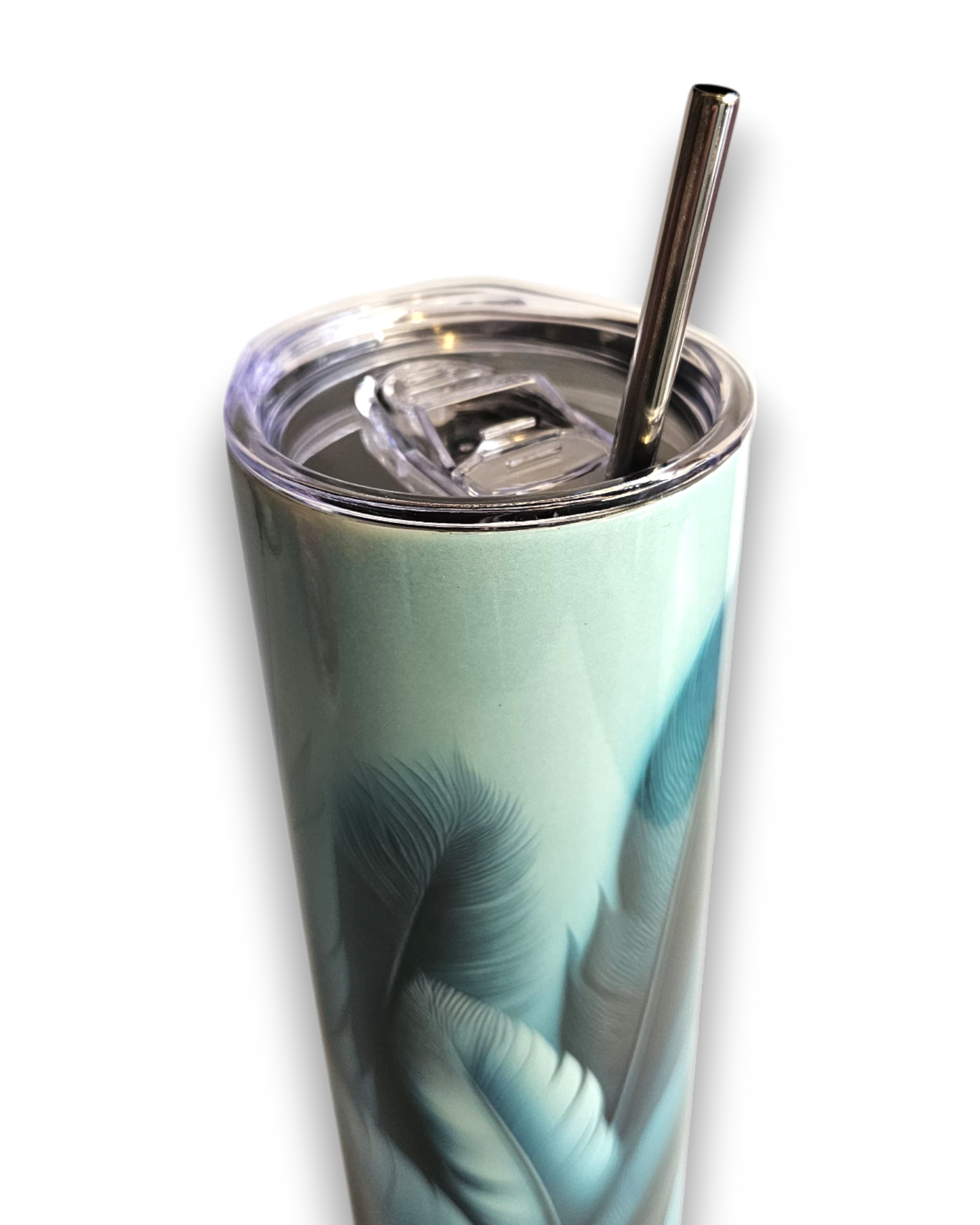 Thermobecher blaue Feder