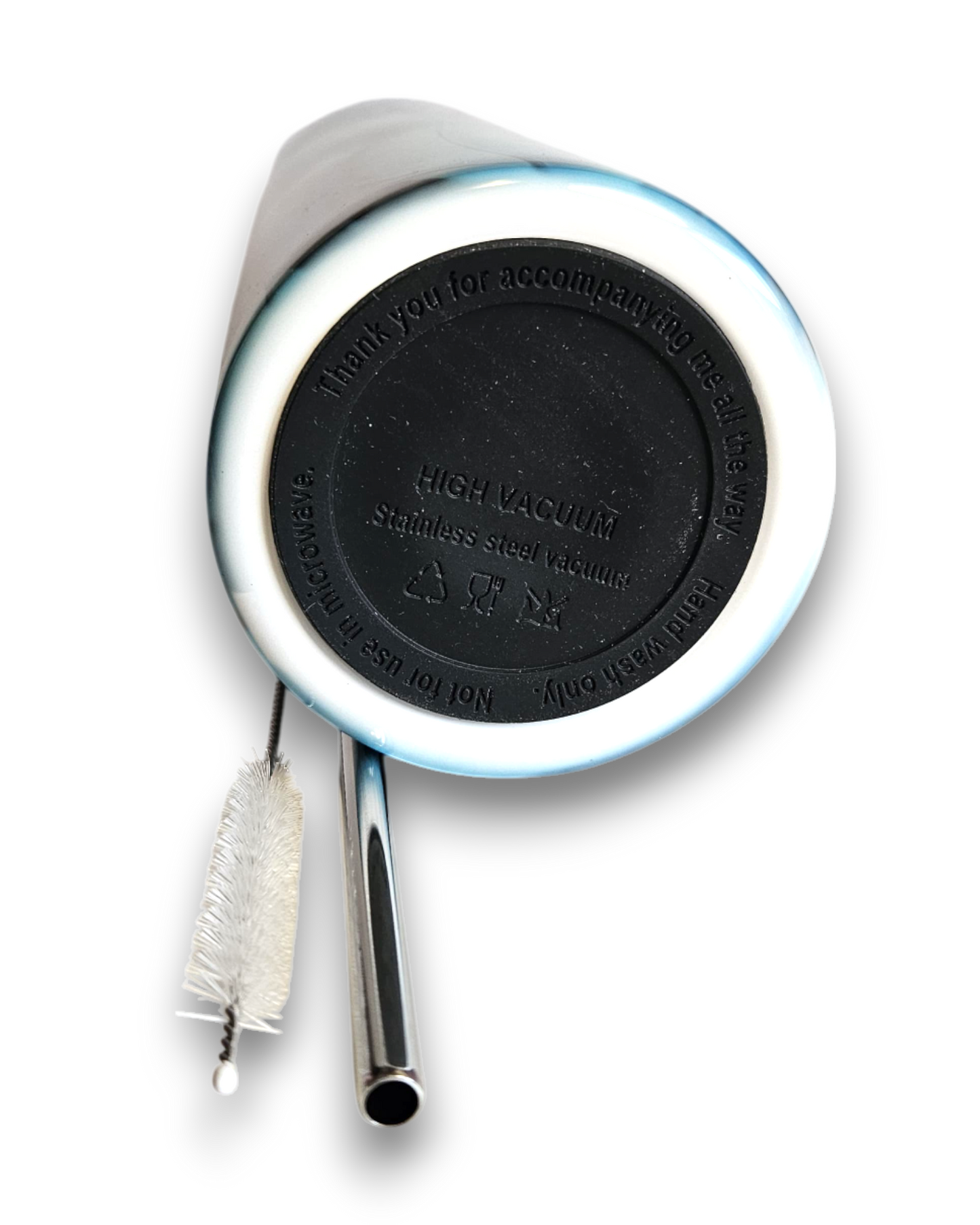 Thermobecher blaue Feder