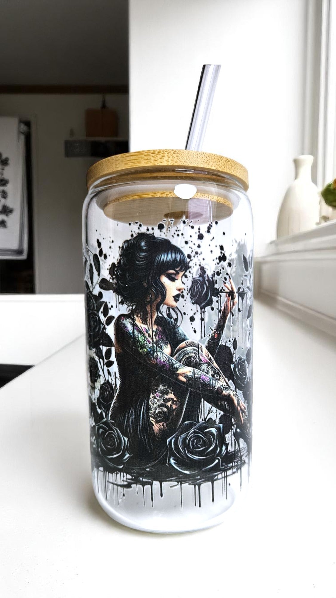 Glastumbler Dark Love