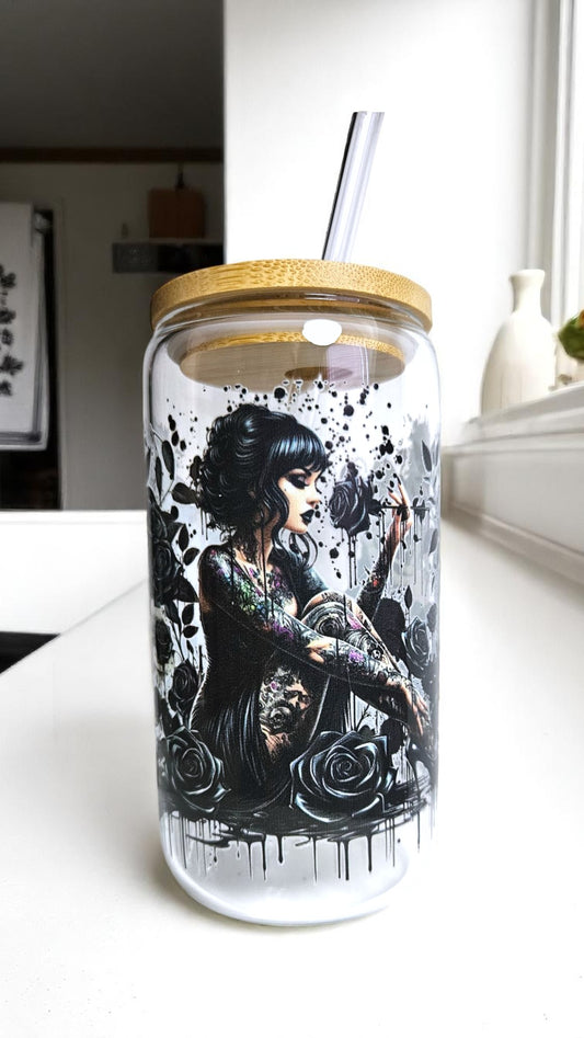 Glastumbler Dark Love