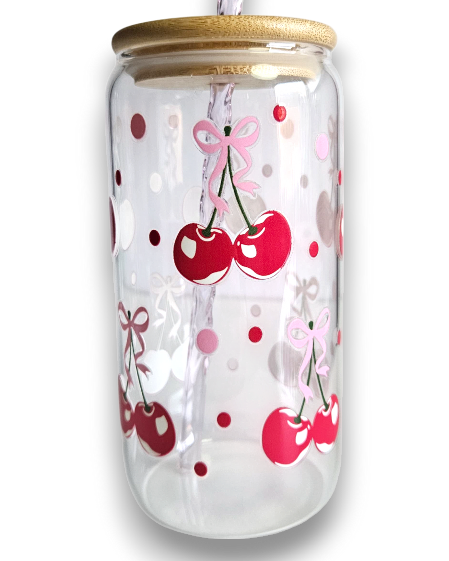 Glastumbler Cherry