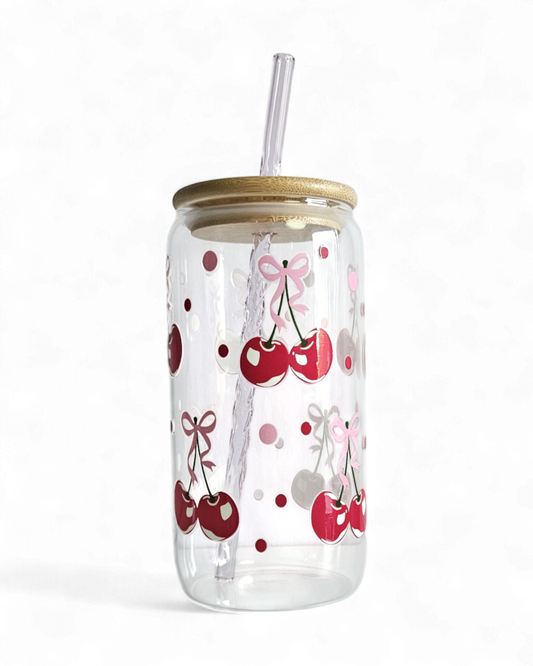 Glastumbler Cherry