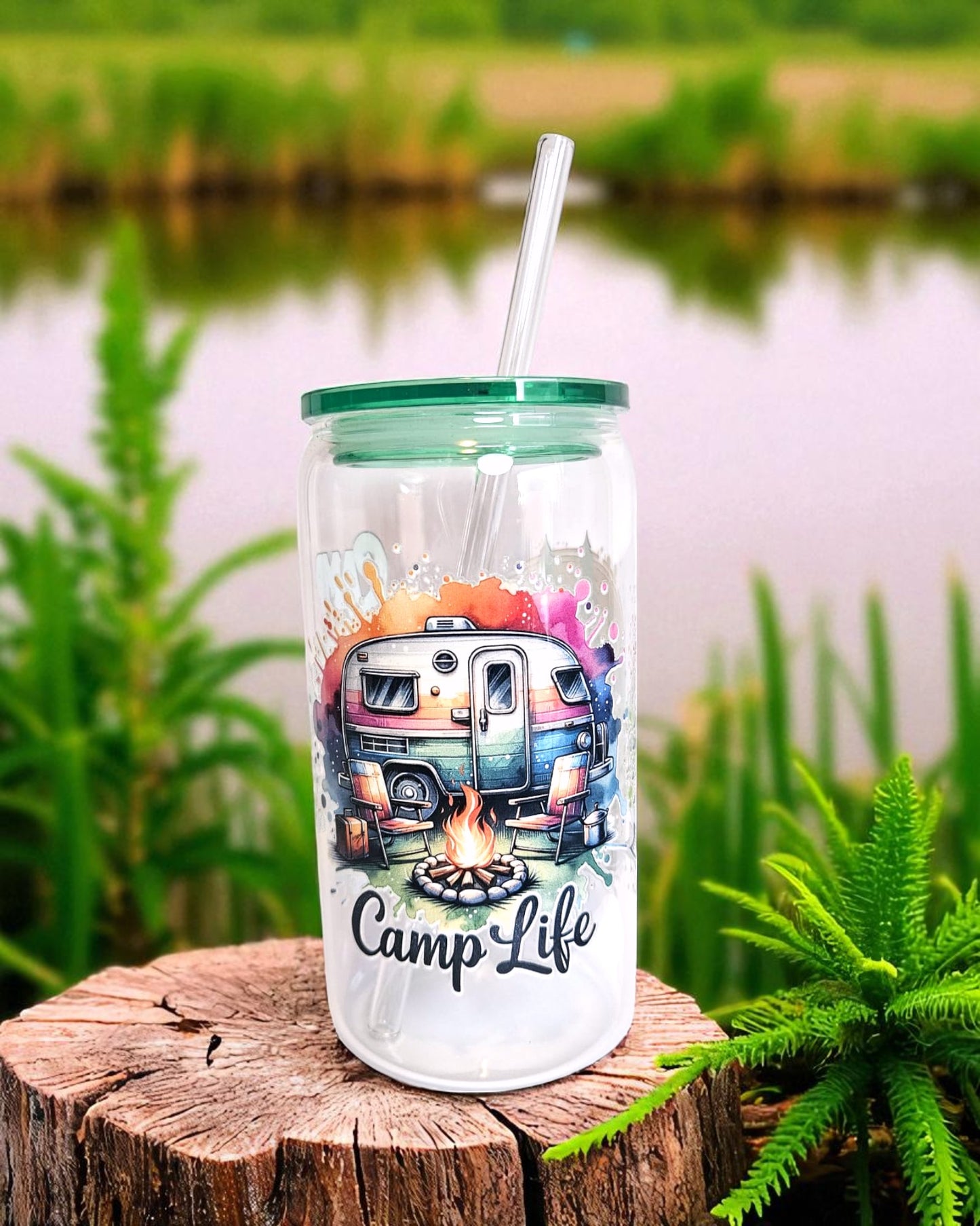 Glastumbler Camping-Life