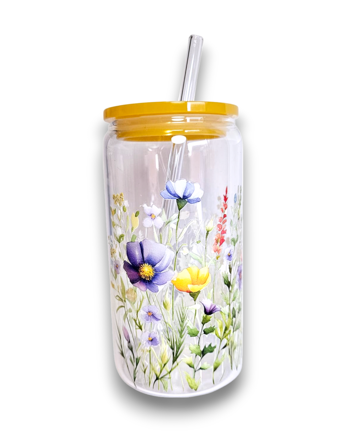 Glastumbler Flower-Garden
