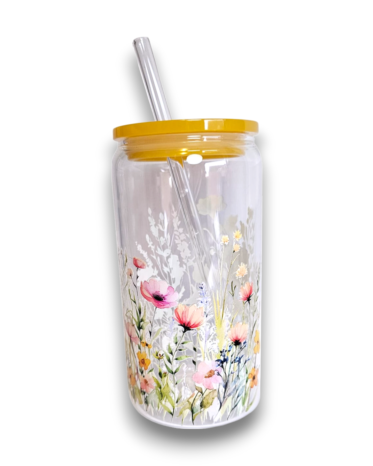 Glastumbler Flower-Garden