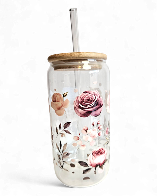 Glastumbler Rose