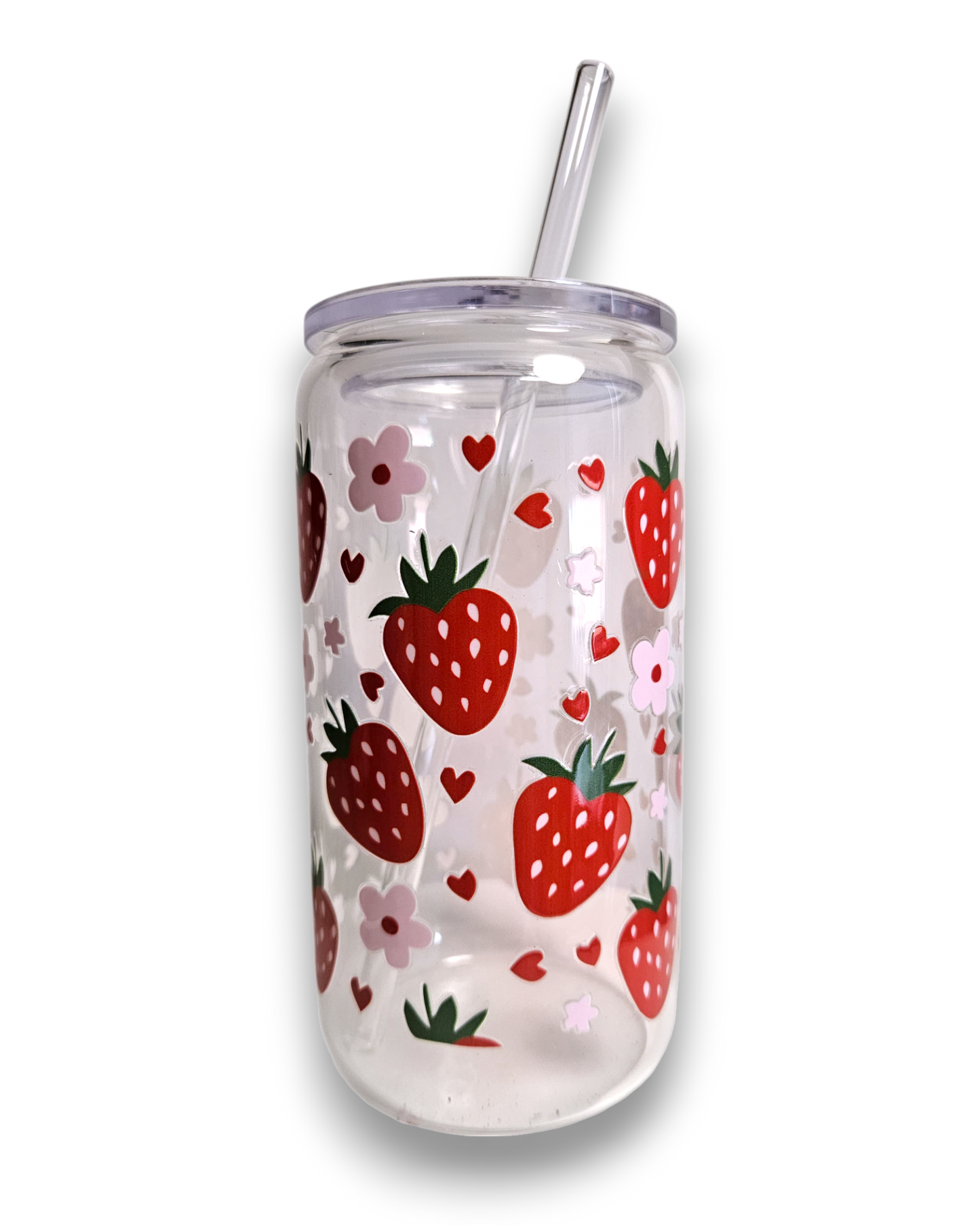 Glastumbler Strawberry