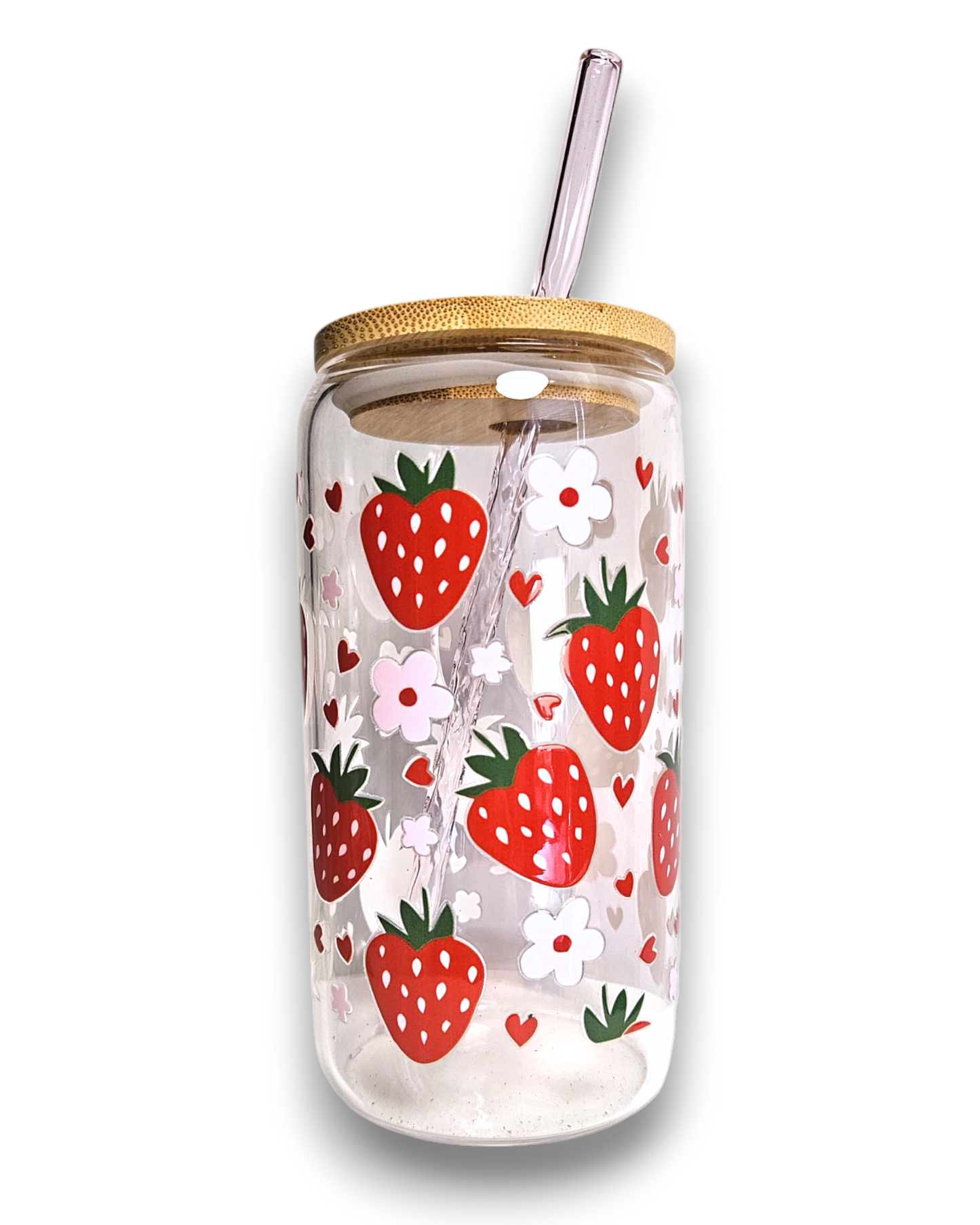 Glastumbler Strawberry