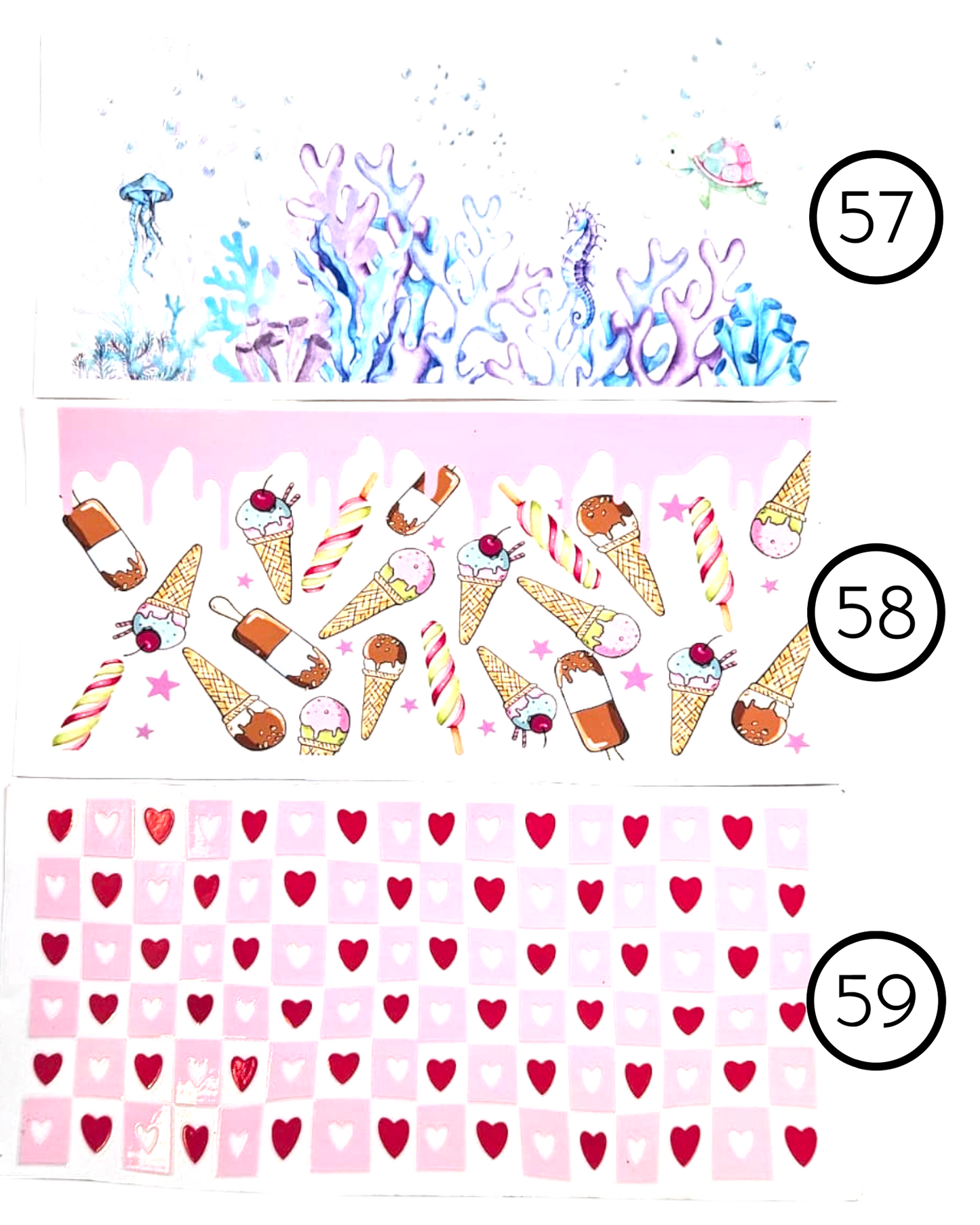 Motive-Mix & Muster - Aufkleber für Live-Cups