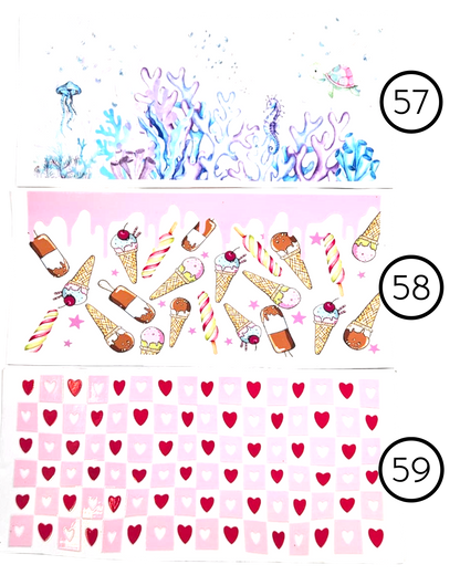 Motive-Mix & Muster - Aufkleber für Live-Cups