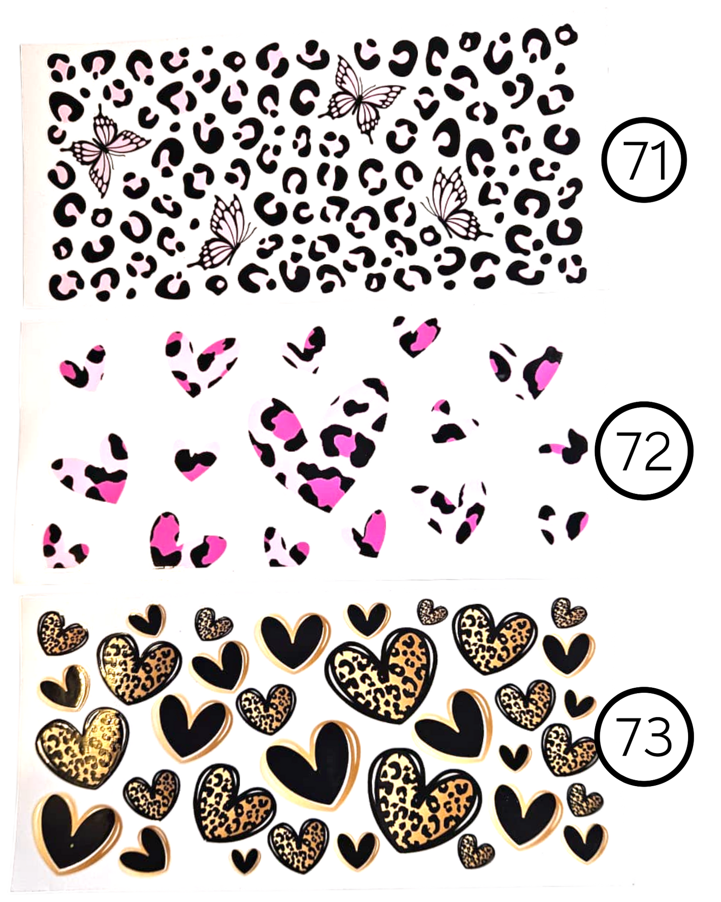 Motive-Mix & Muster - Aufkleber für Live-Cups