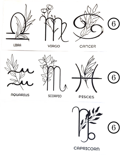 Motive- Buchstaben & Sternzeichen
