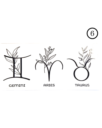 Motive- Buchstaben & Sternzeichen