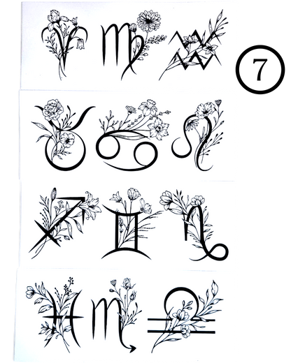 Motive- Buchstaben & Sternzeichen