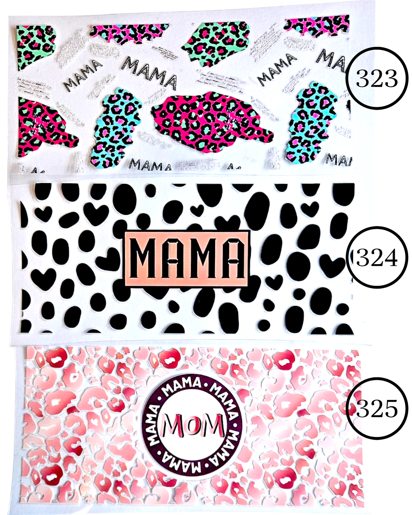 Motive-Mix & Muster - Aufkleber für Live-Cups