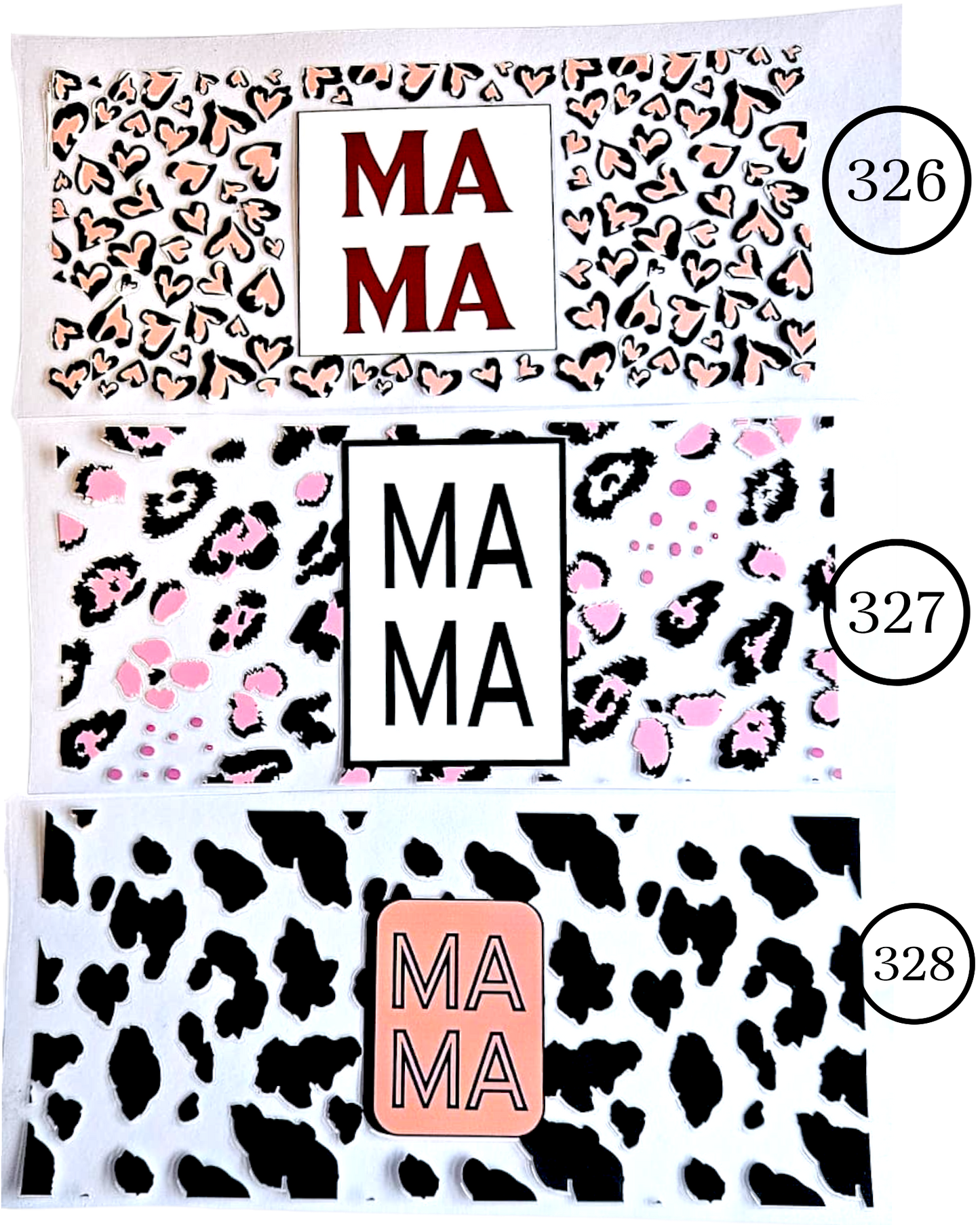 Motive-Mix & Muster - Aufkleber für Live-Cups