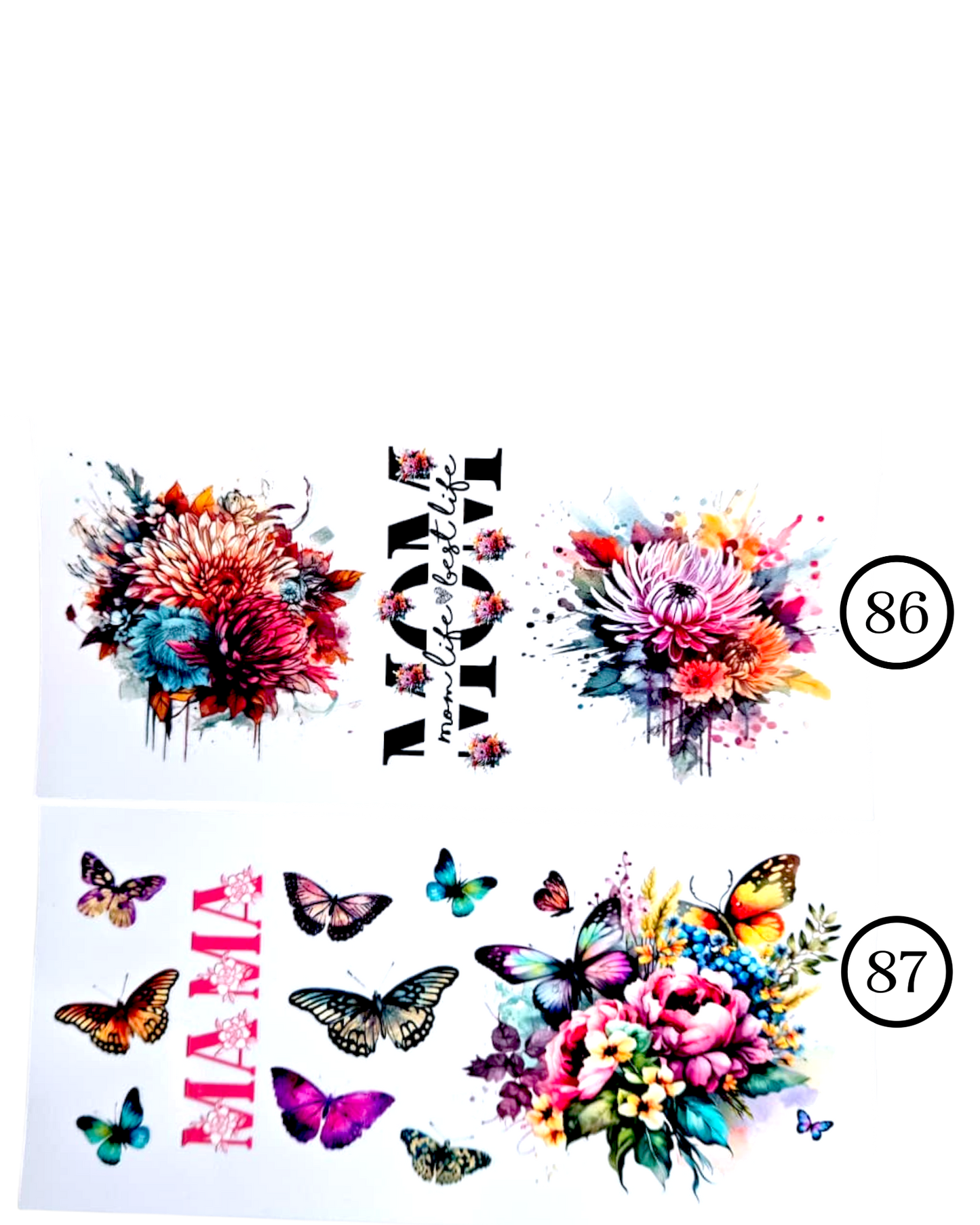 Motive-Schmetterlinge & Blumen