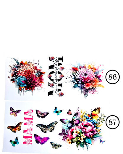 Motive-Schmetterlinge & Blumen