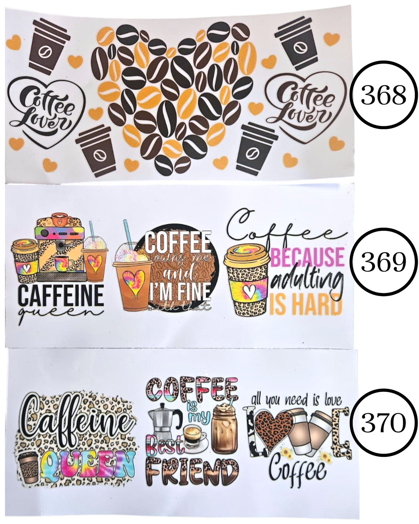 Motive-Mix & Muster - Aufkleber für Live-Cups