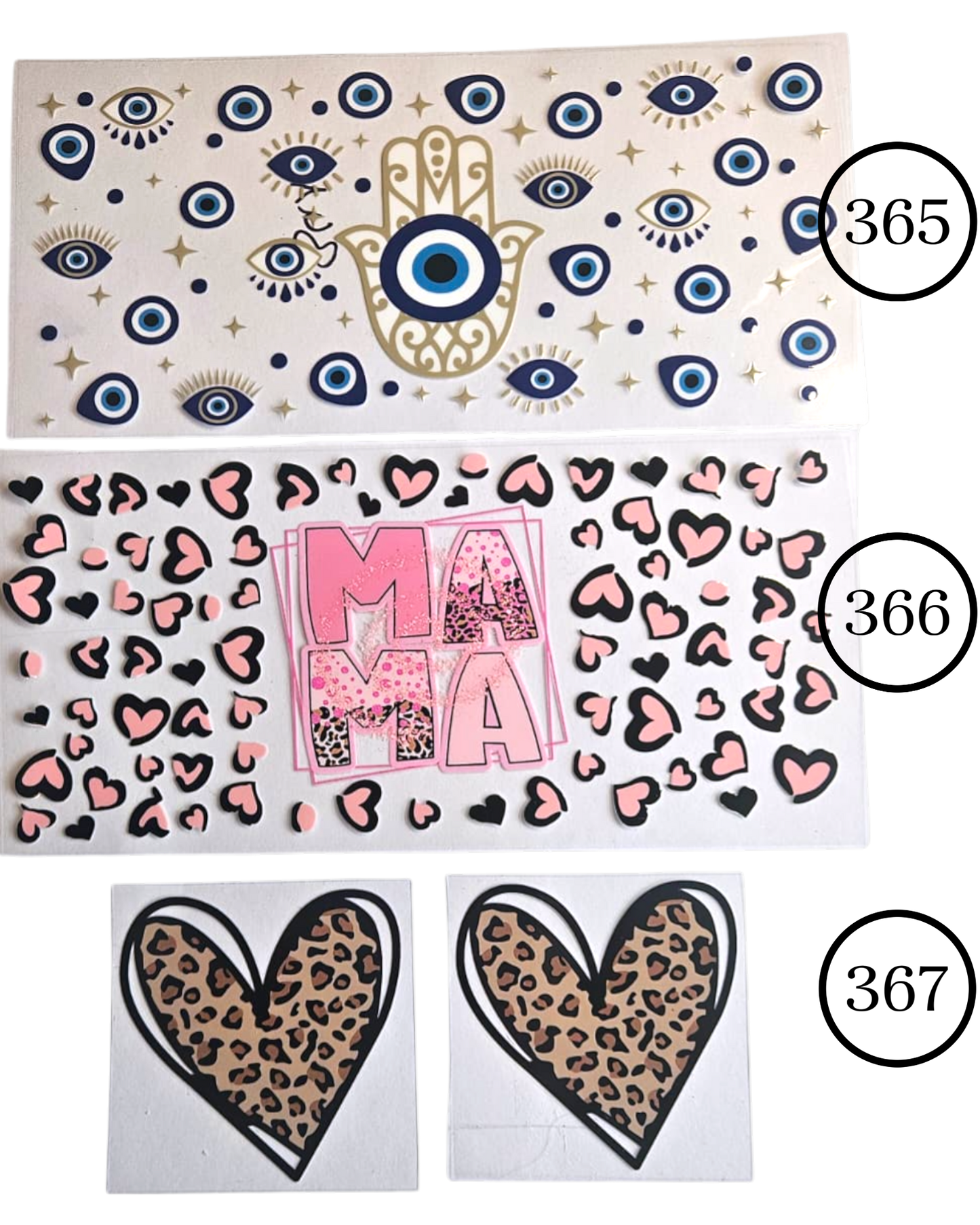 Motive-Mix & Muster - Aufkleber für Live-Cups