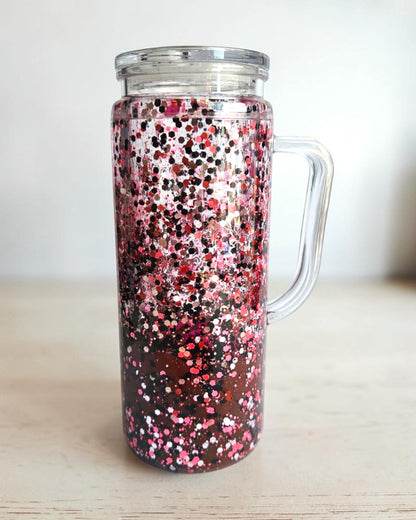 LIVE-CUP Snowglobe Glitzer, Lava, Drip & Beach
