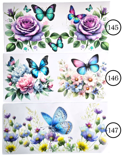 Motive-Schmetterlinge & Blumen