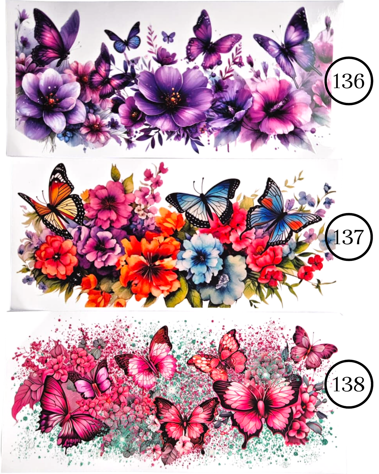Motive-Schmetterlinge & Blumen