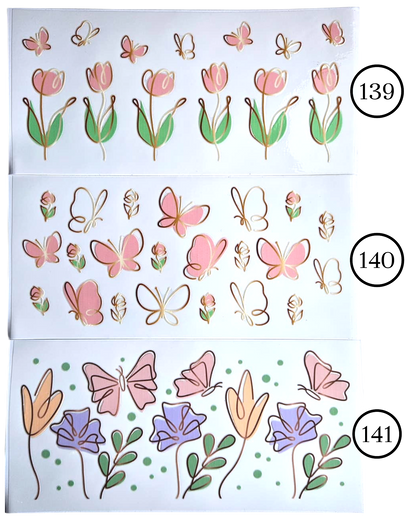 Motive-Schmetterlinge & Blumen