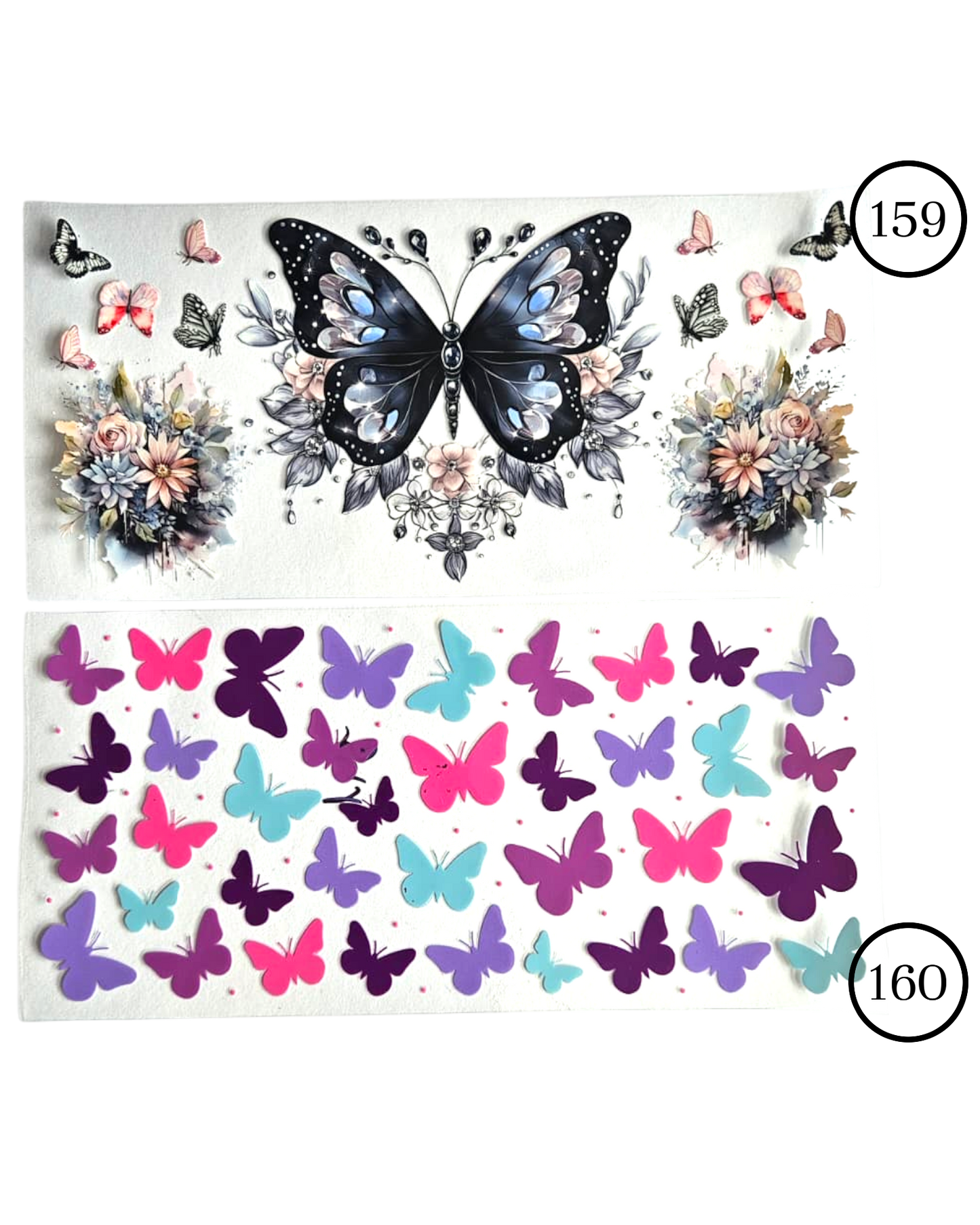 Motive-Schmetterlinge & Blumen