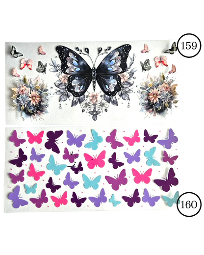 Motive-Schmetterlinge & Blumen