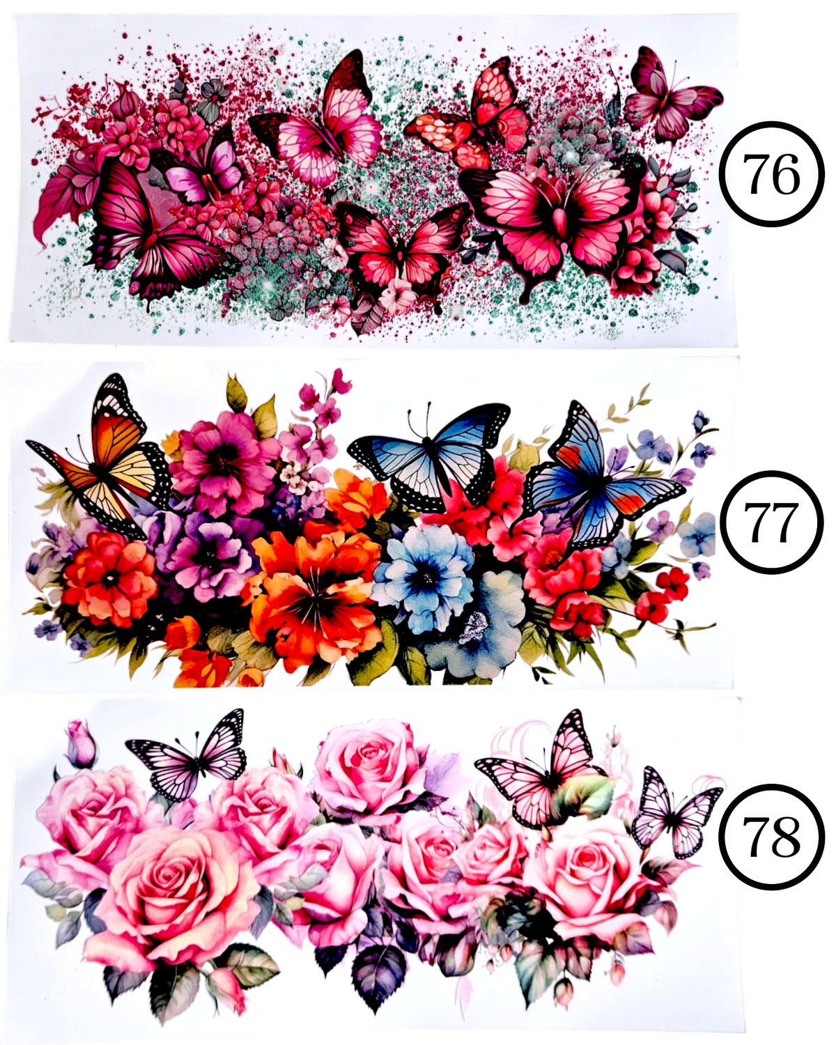 Motive-Schmetterlinge & Blumen