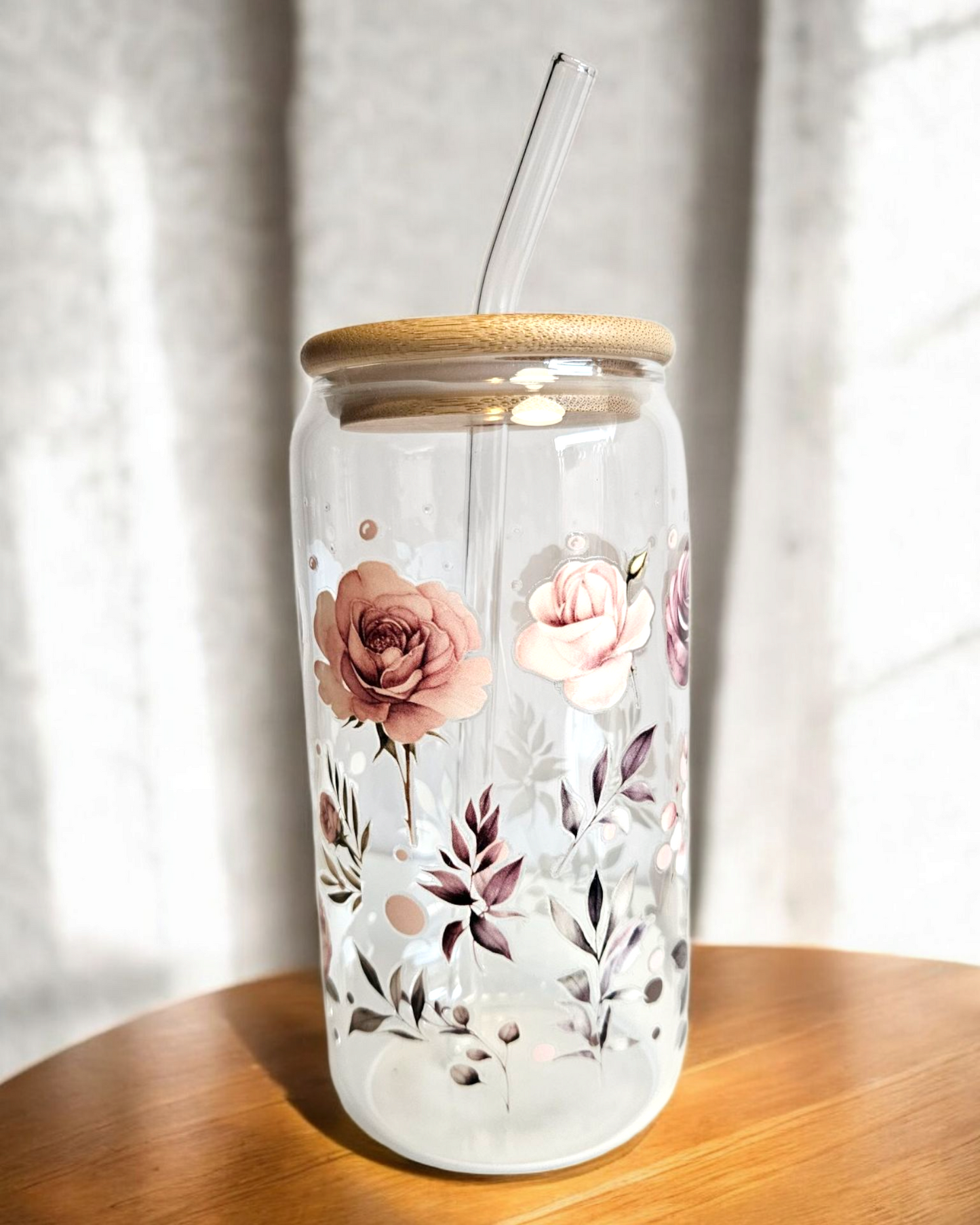 Glastumbler Rose