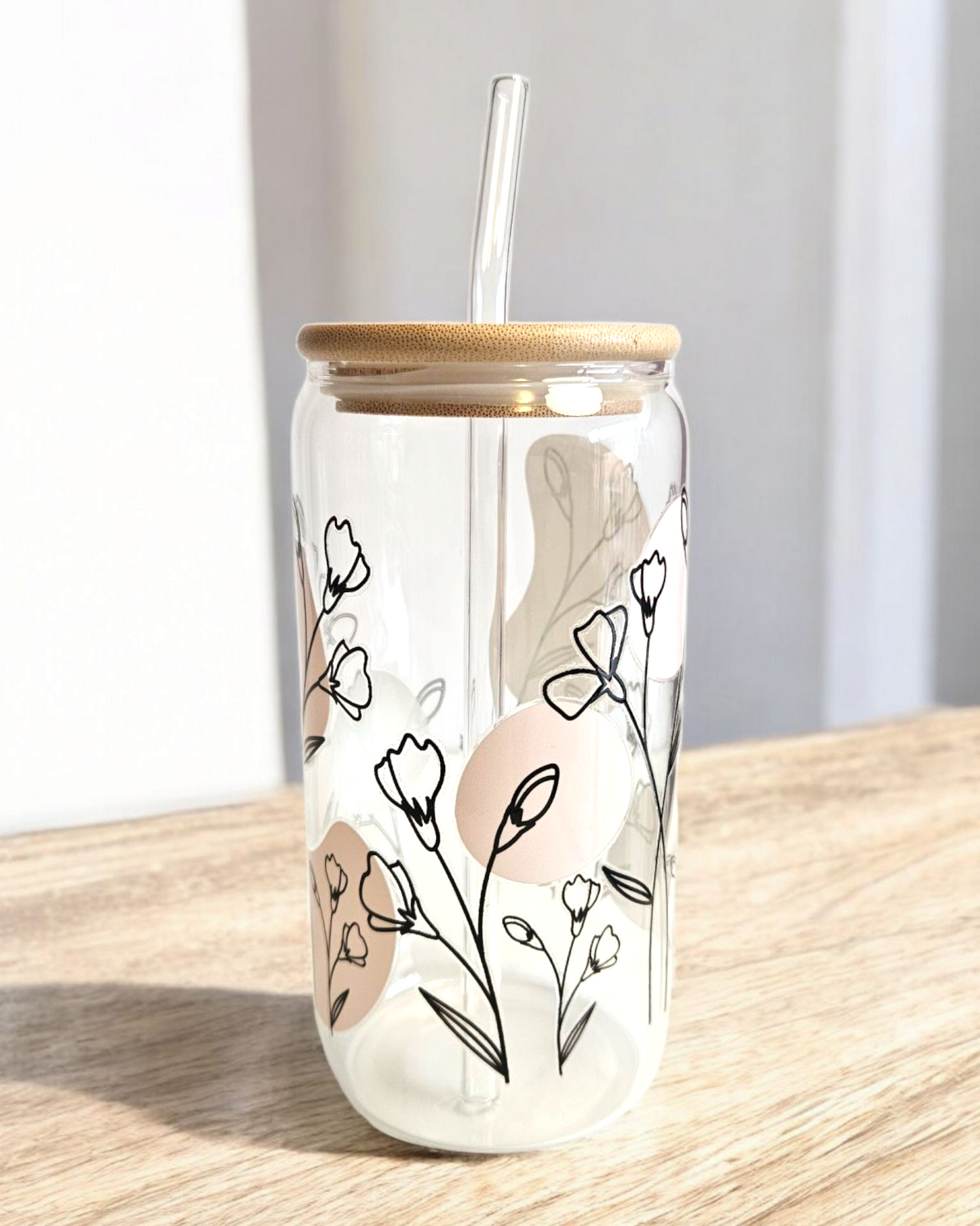 Glastumbler Fleur