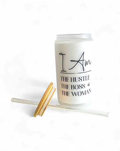 Glastumbler Boss Woman